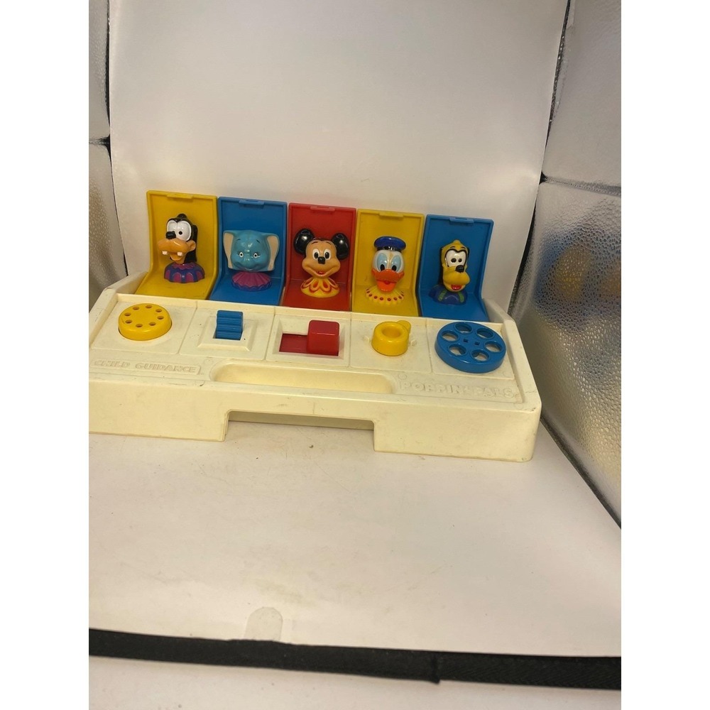 Disney Poppin Pals Pop Up Toy 1986 Mikey and friends  5 pop ups